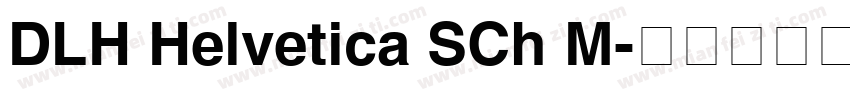 DLH Helvetica SCh M字体转换